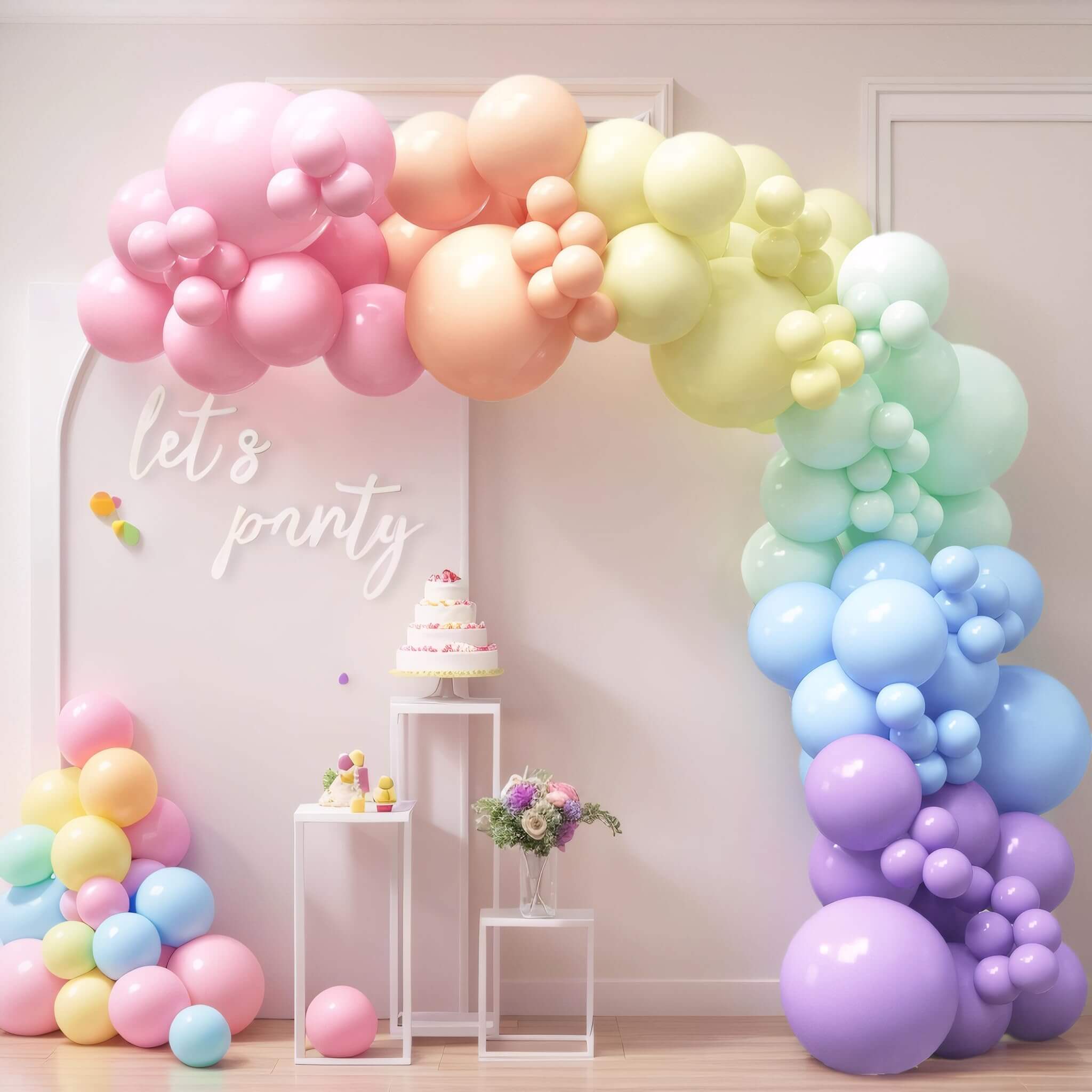 Balloon Arch children's birthday breakfast ideas