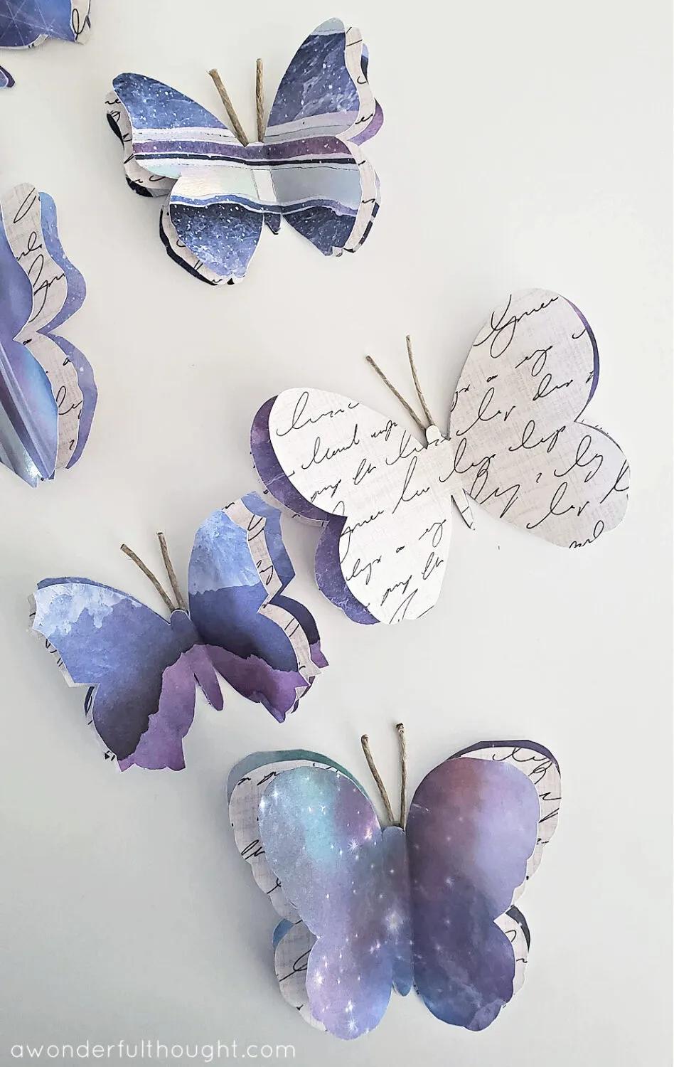 Hanging Paper Butterflies
