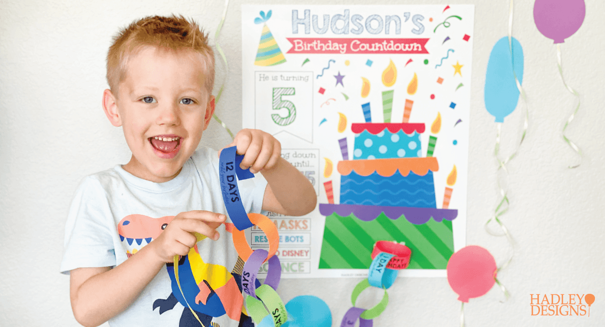Funny Countdown Birthday Ideas for Kids