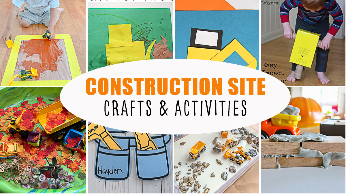 Arts and crafts with a construction theme
