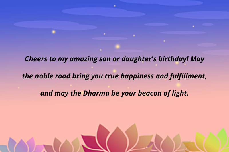 Buddhist Wishes for Birthday for Daughter & Son