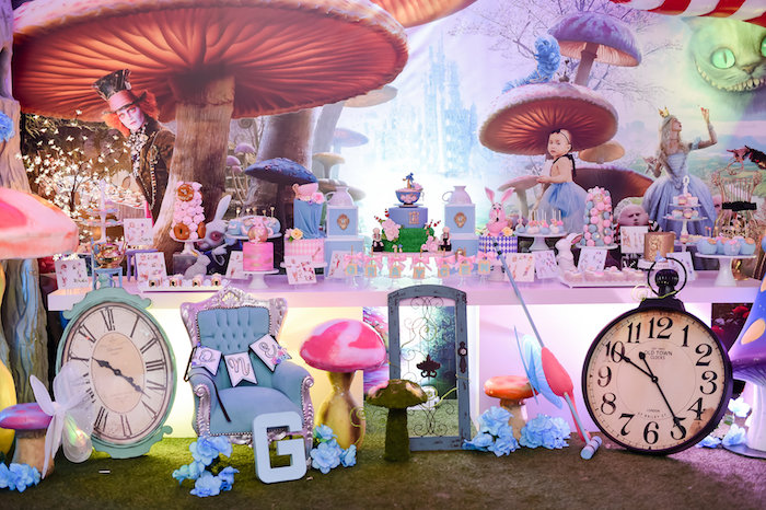 21st birthday theme ideas Alice in Wonderland