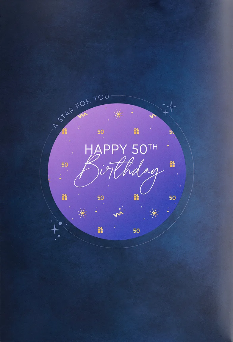 50th Birthday Star-naming Package 