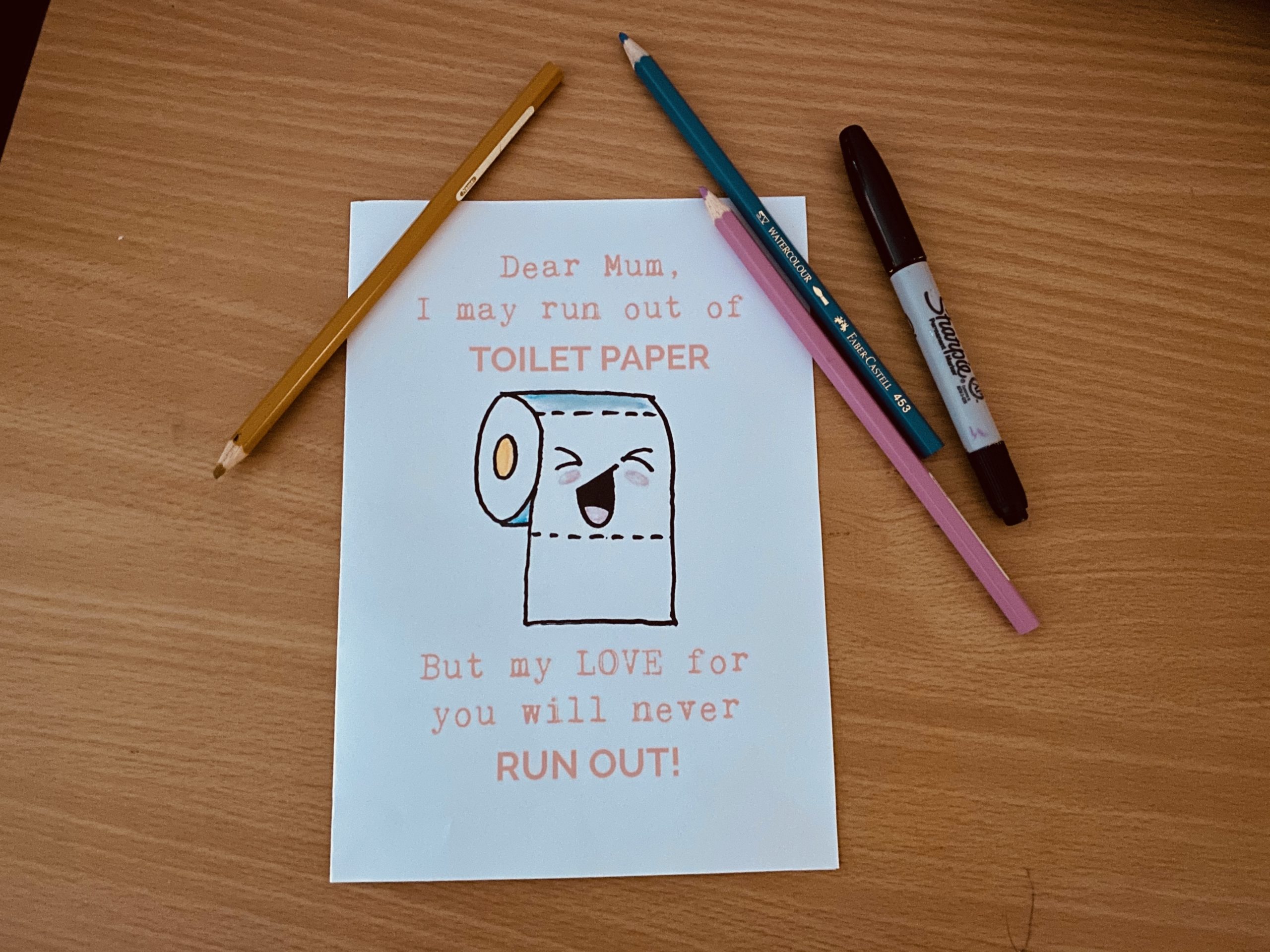 Toilet Paper Roll Card - Ideas for A Mom's Birthday Card