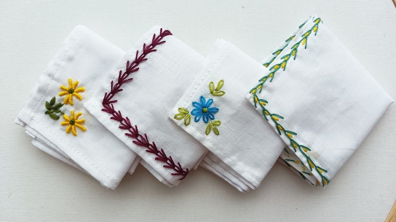 Hand-embroidered Handkerchief