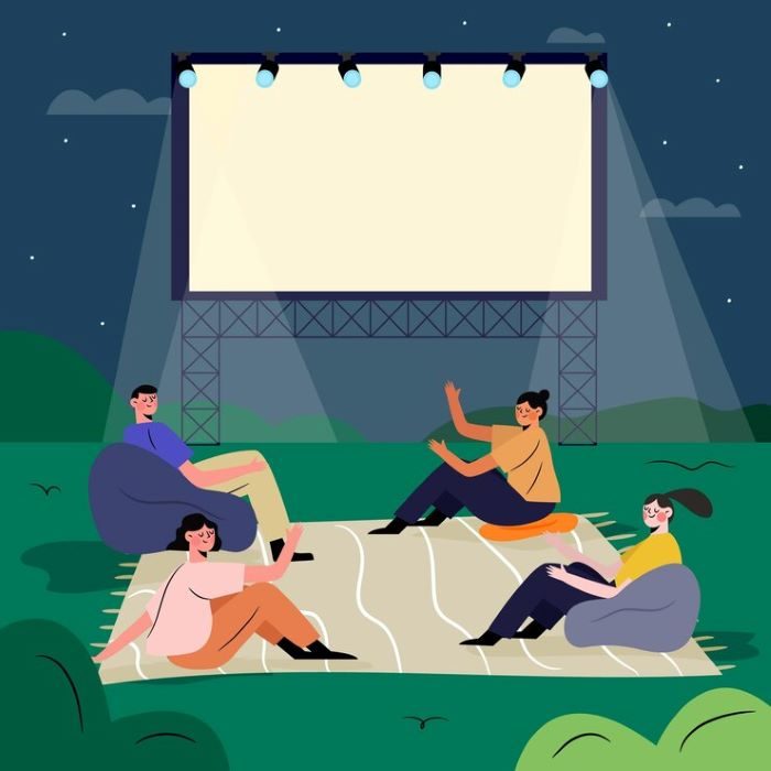 Outdoor Movie Night with a Twist