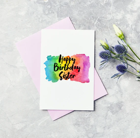 35+ Unique and Cute Card Ideas for Sister Birthday